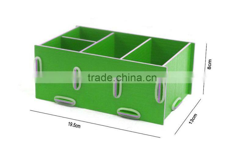 Wood Multi-Function Desk Stationery Organizer for Kids