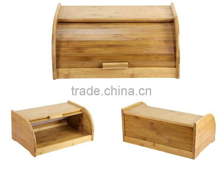 bamboo wood bread box,kitchen bread box, bread box