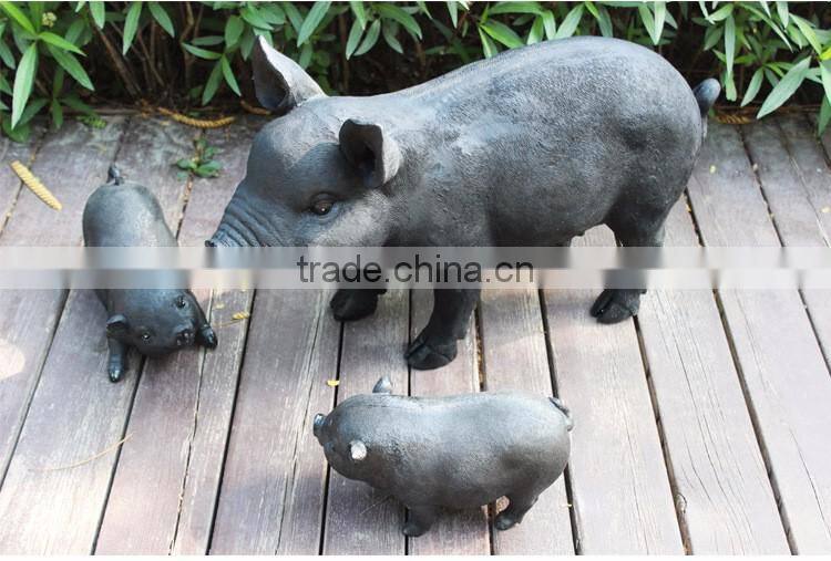 Wholesale animal garden statue resin wild boar sculpture