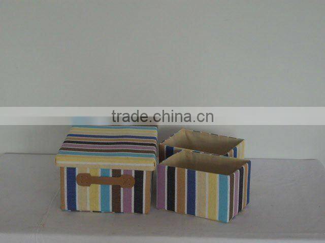 fancy decorative cardboard stackable tote drawer storage box