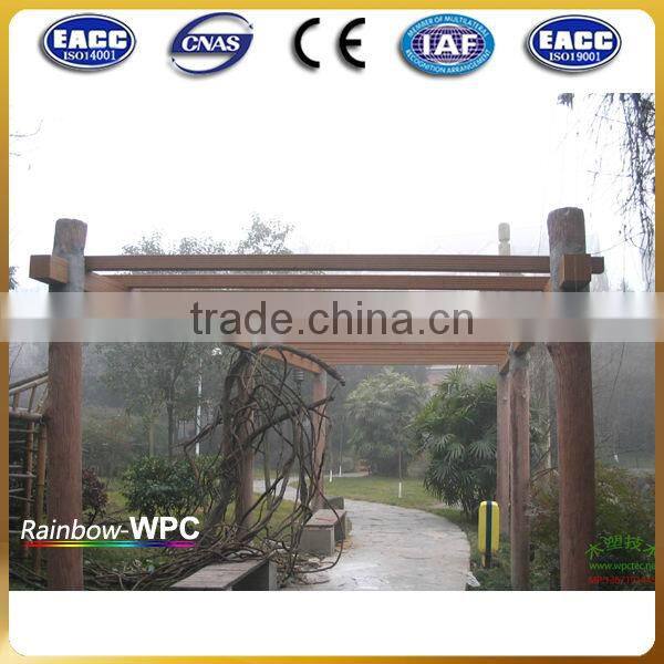 Hot sell !Water proof (Wood plastic composite) wpc handrail for outdoor steps/garden handrail/stair