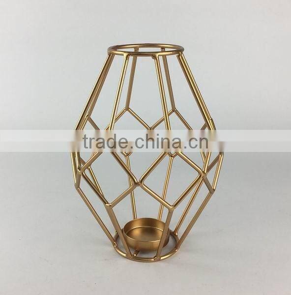 Wedding decorative metal candle holder gold candle holder wholesale