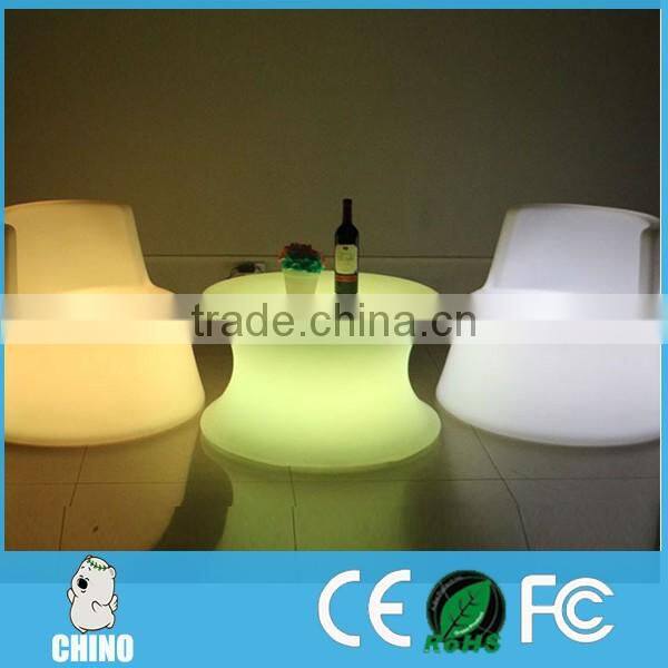 Arm LED Chair Loune Chair Coffee Chair with Table
