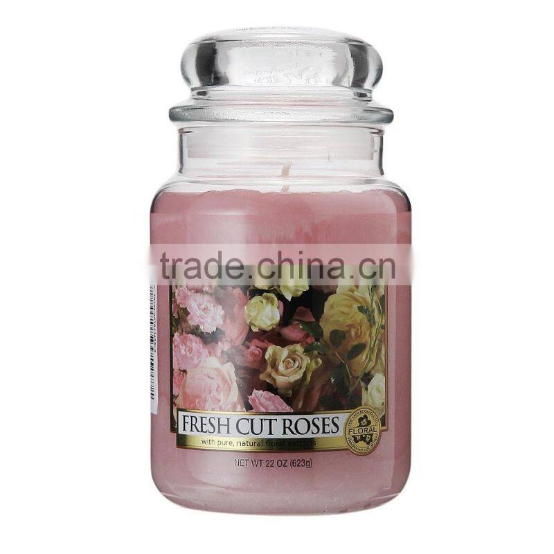 80ml 250ml 350ml glass wax jar glass candle holder with mushroom lid