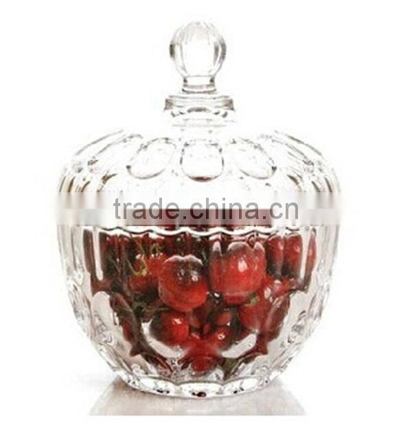 European style glass candy jar