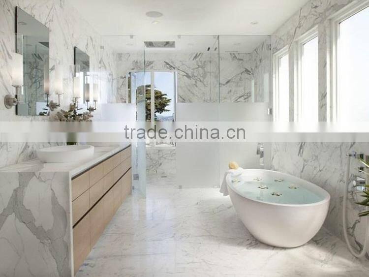Premium solid surface natural stone china white marble tile for floor