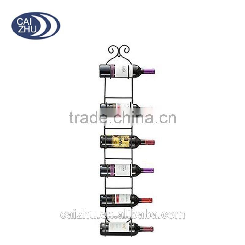 Wall Mount Wine & Towel Rack Holds 6 Bottles or Towels