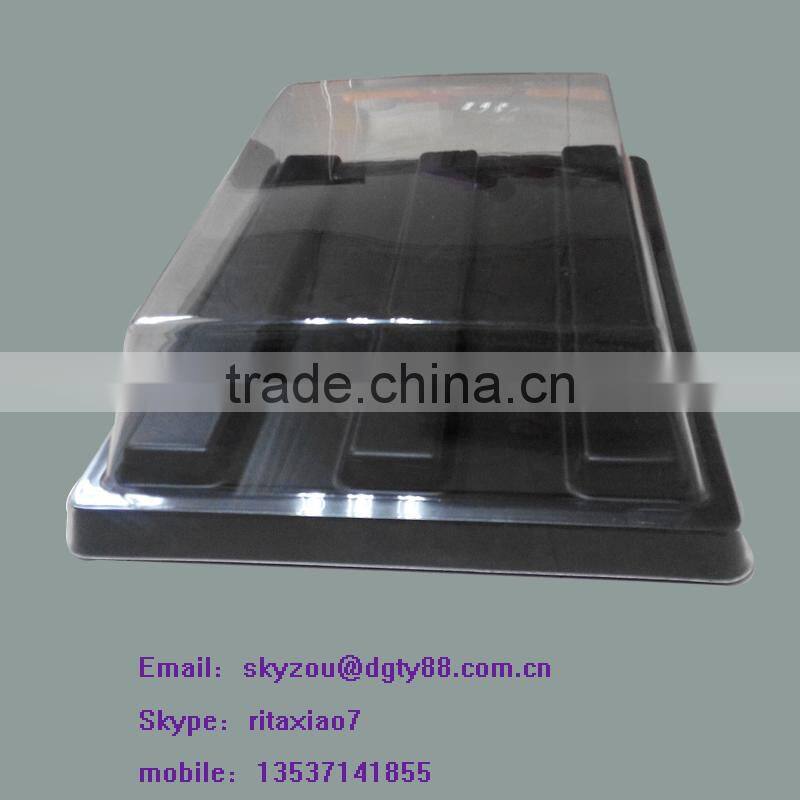 oem factory vacuum thermoform thick blister plastic tray with lid