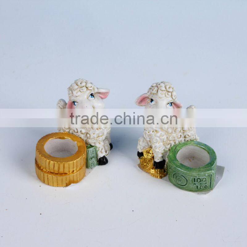 2015 cute resin sheep ashtrays for russia