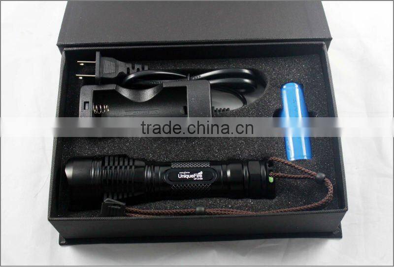 UniqueFire Cree XML-T6 Flash light High Power 1000 lumens 26650 Cree Led Flashlight of Gift set
