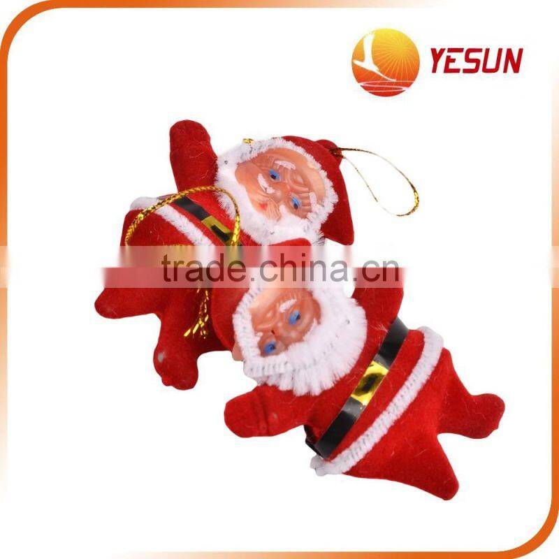 SET OF 6PCS FATHER CHRISTMAS PENDANT,Santa Claus Pendant Sets ,PVC Christmas Pendant Sets