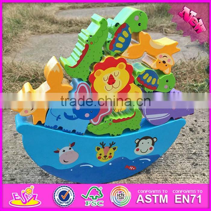2016 new design funny toddlers wooden balancing toys for 2 year olds W11F047