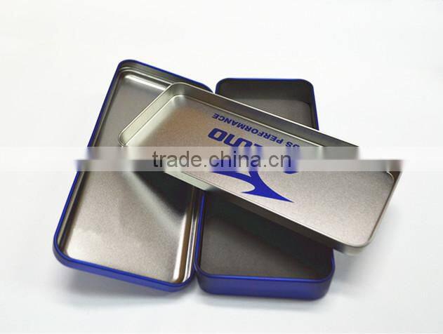 Two layer metal pencil box for kids