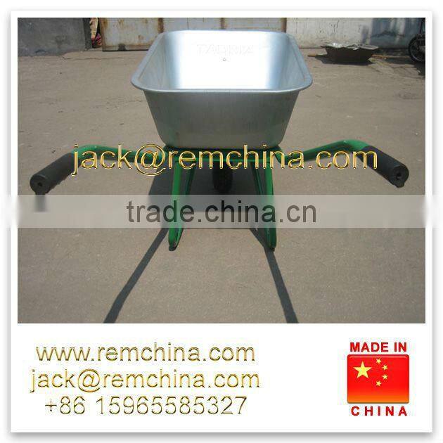 Rem WB6404 galvanized deep tray wheelbarrow for russia type gardening work use