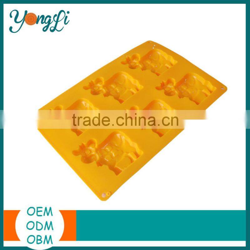 Milk Cow Shape Silicone Biscuit Mould Cutter