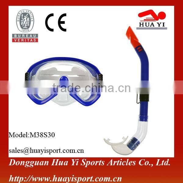 Attractive silicone rubber Diving snorkel masks set