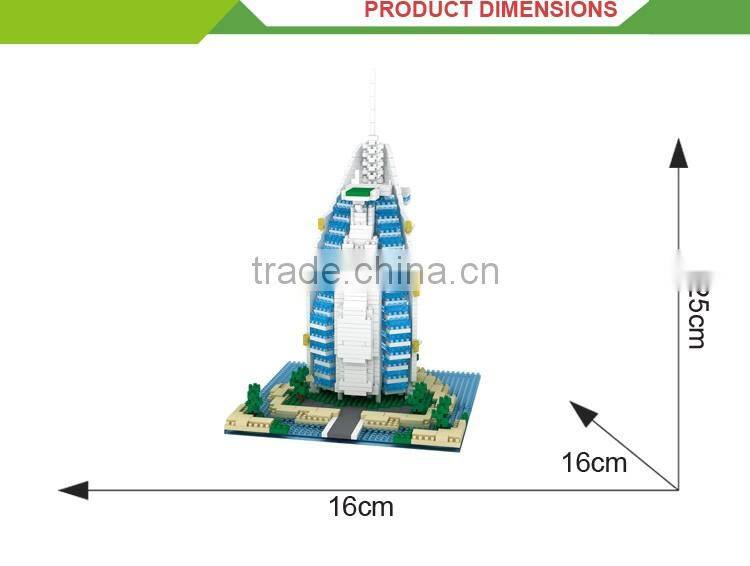 Hot selling lugger hotel toys adult games building play and learn blocks