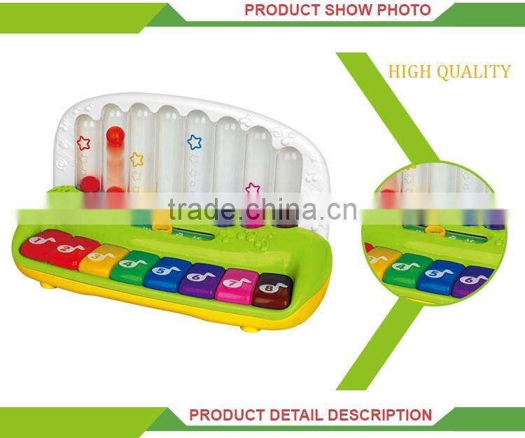 High quality baby plastic musical instrument mini piano marbles toy