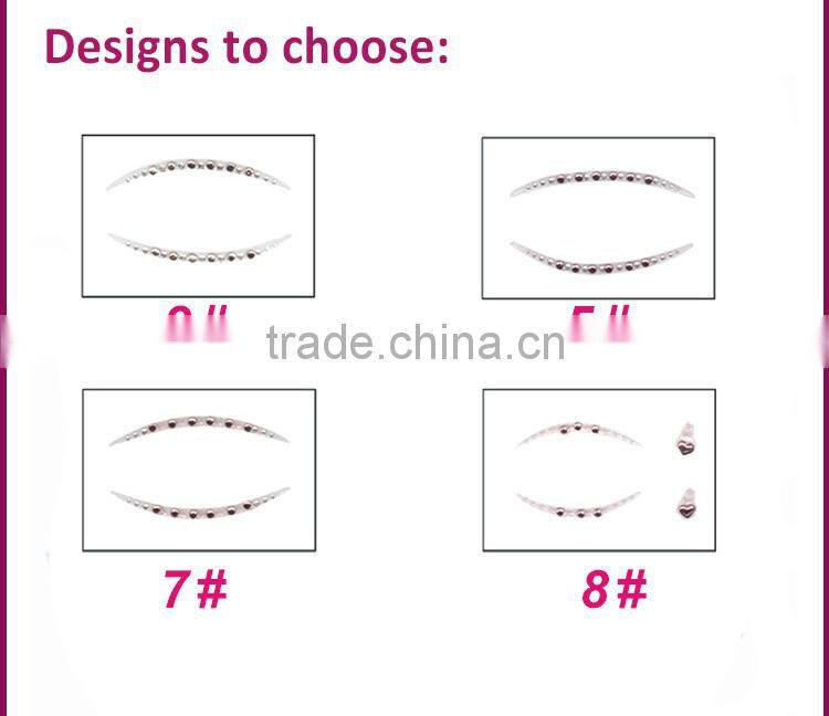 Professional heated stone eyelids stickers for make-up