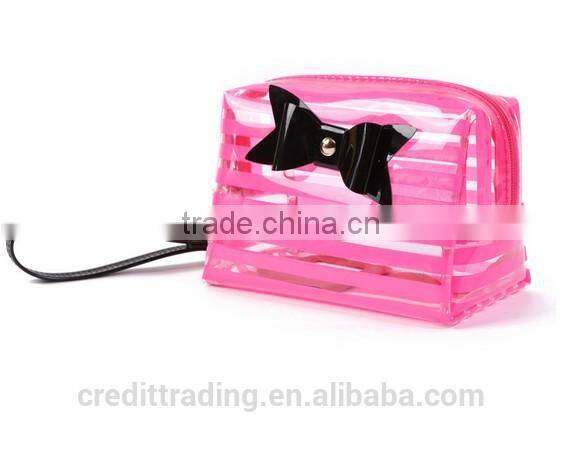 Trendy women candy color cosmetic bag