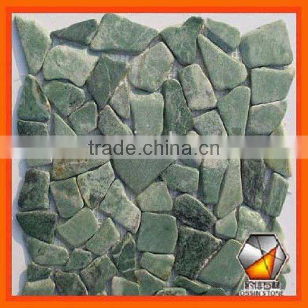 Colorful Ice Cracked Pebble Mosaics