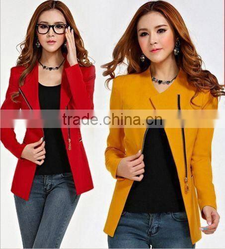 New Design women's long-sleeve short winter jacket zipper jackets female coat woman's clothing outwear