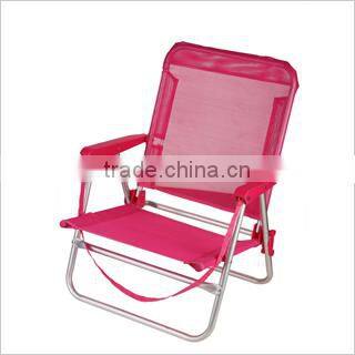 Outdoor personalized back support beach and garden folding chair