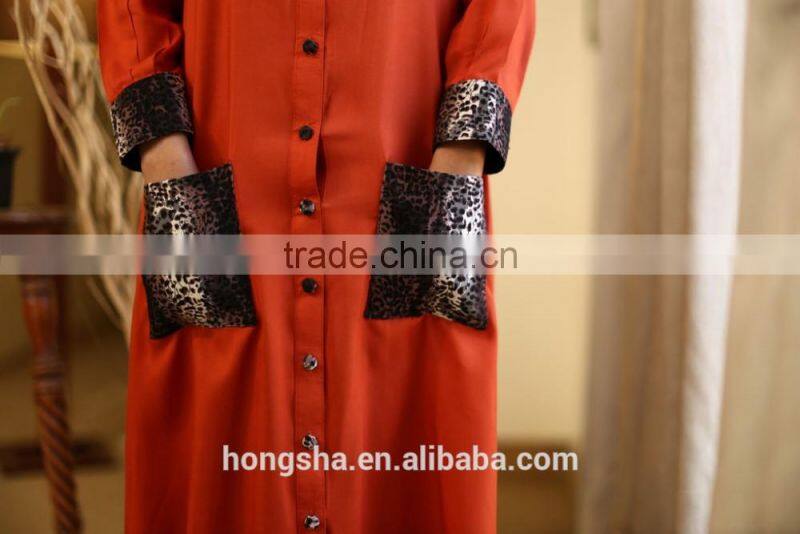 Long shirt with double pocket fancy net kurti designs for women fashion designer kurta HSD7969