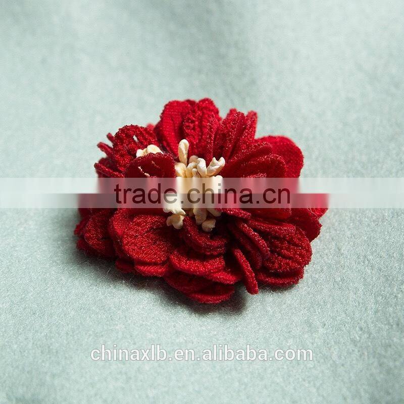 Fashion Swallow Gird Pattern Women Wool Coat With Hooded