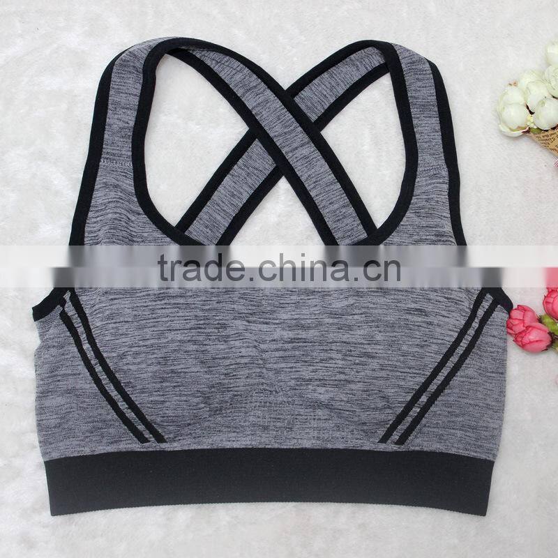 GZY 2015 new design sexy girl sport seamless hot sexy xxxx sports bra