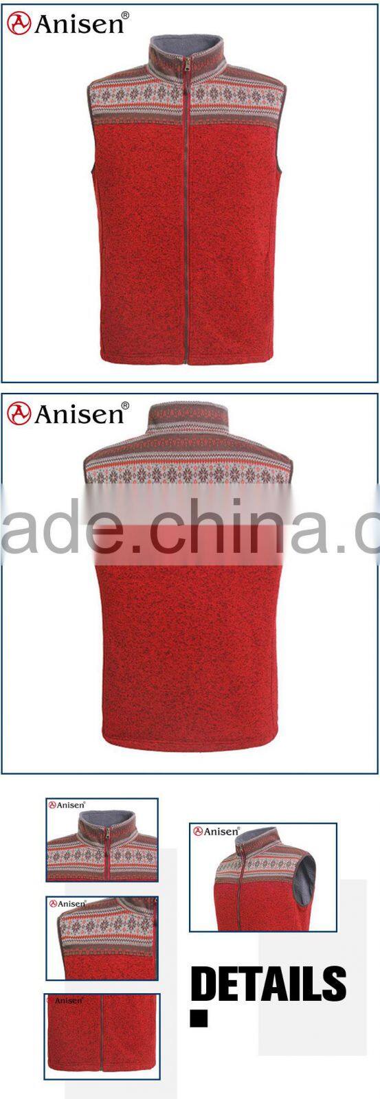 apparel manufacturer printing custom knit fleece women vest