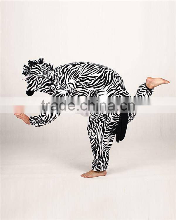 footless polyester Fleece plus size animal adult onesie pyjamas