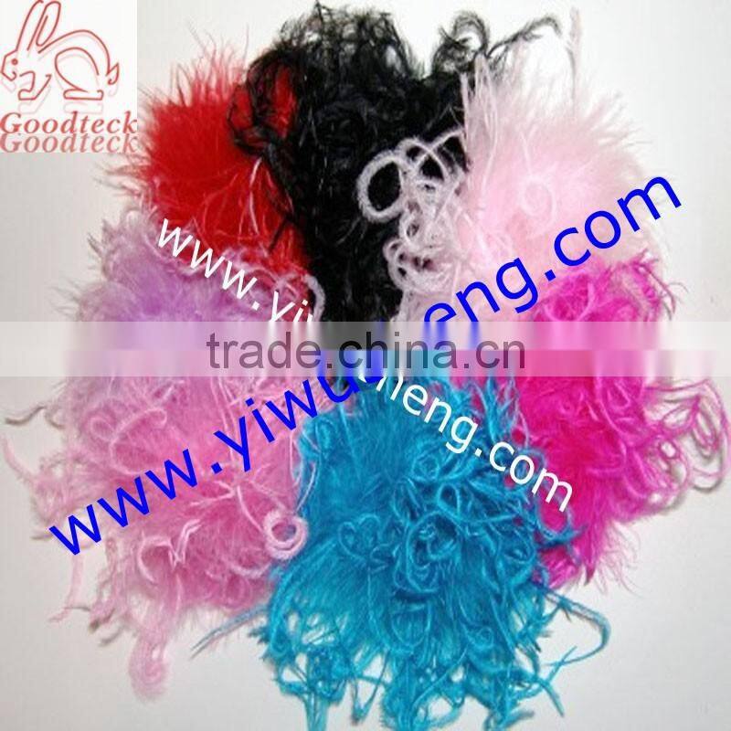 wholesale fashion and cheap ostrich puffs for hair accessory
