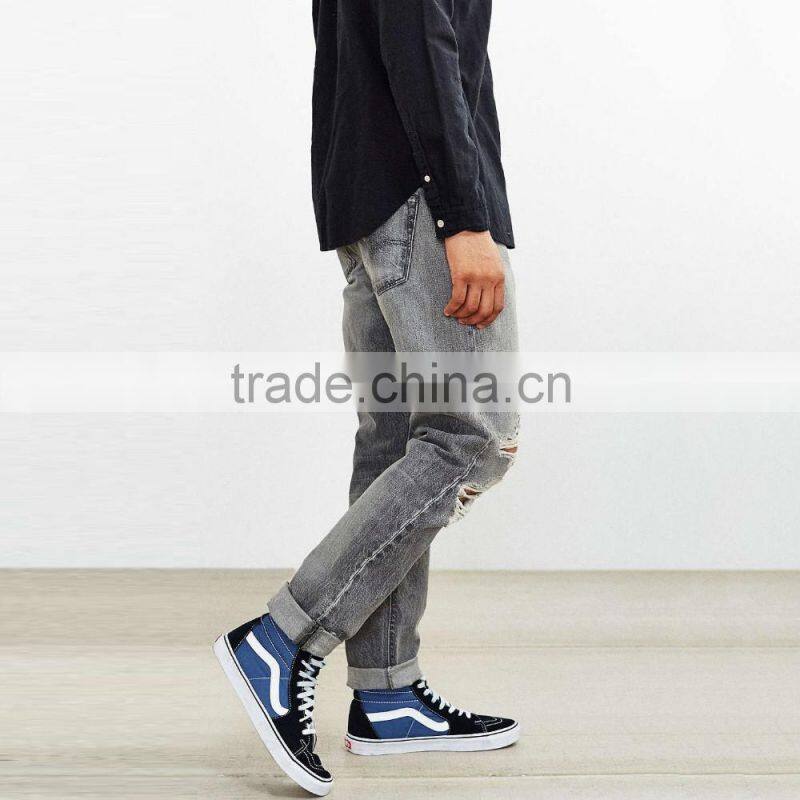 ripped fashion hip hop cool boys biker destroyed jeans