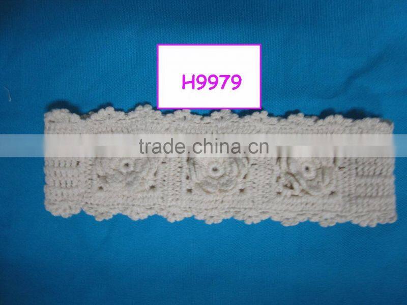 crochet cotton baby headband design