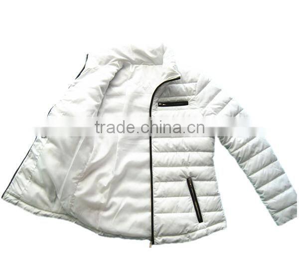 Warm white women padding new design girls coat