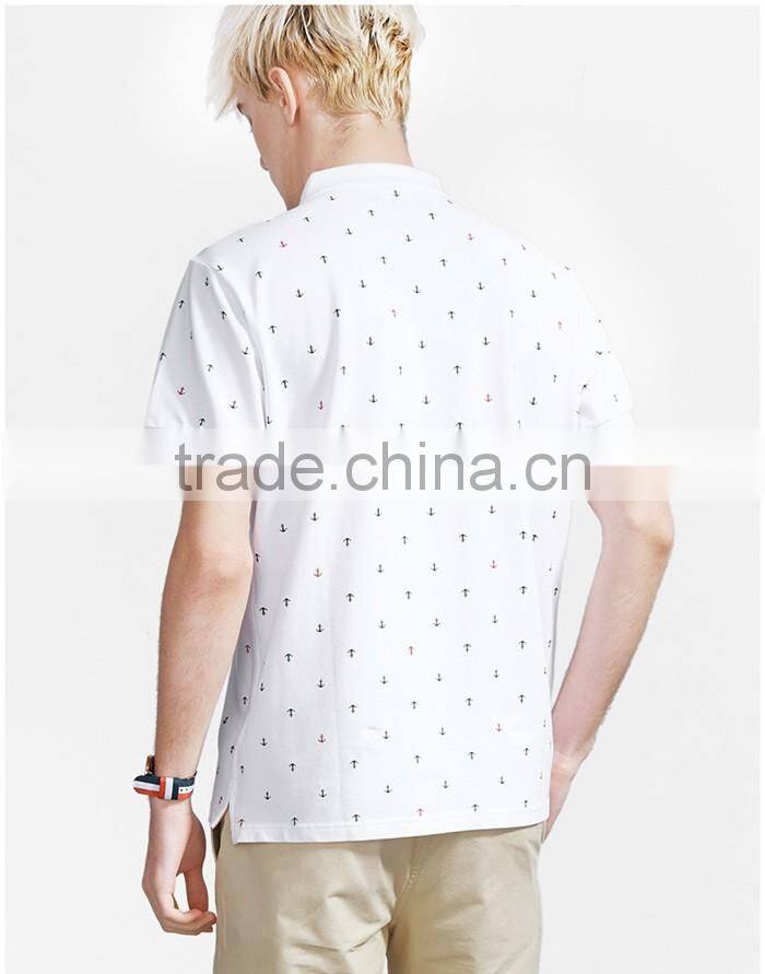 Newly casual white comfortable men's polo t shirt