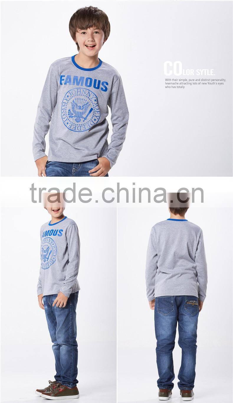 High quality new style fashion boy's shirt,wholesale t-shirt printing