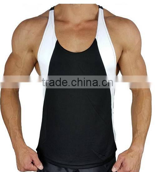 Latest gym fitness tank top safety vest dri fit tank top men custom