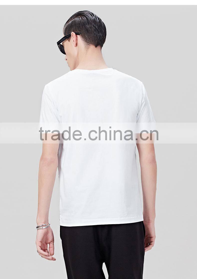 2017 Fashsion design black custom t shirt printing