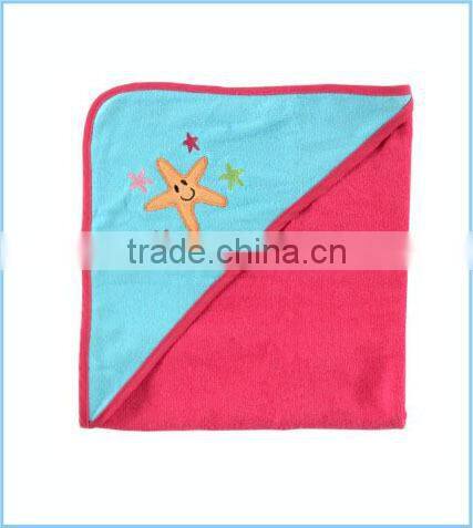 Wholesale supplier organic cotton towel hooded baby bath towel