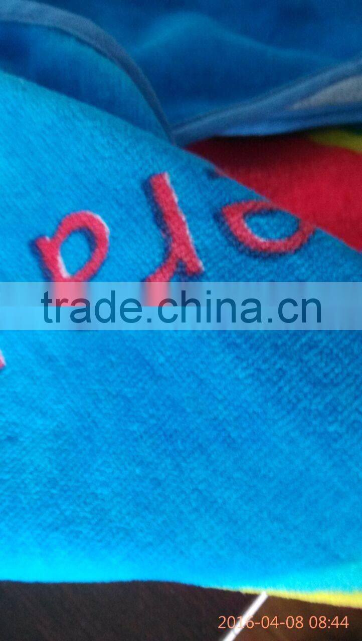 100% Cotton Velour Print Round Beach Towels