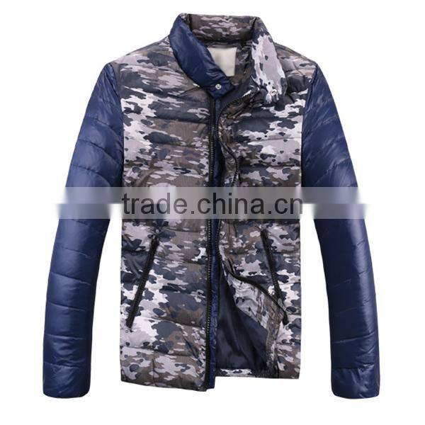 2015 Custom Men Down Camouflage Jacket For The Winter