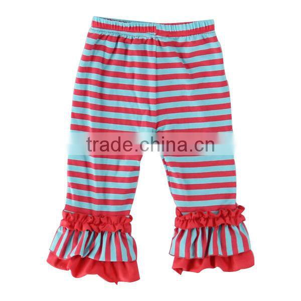 2015 wholesale children's boutique clothes girls ruffle pants baby leggings