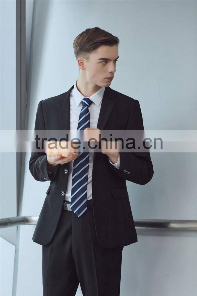 OEM Wholesales Men Wear Uniform Black Fashion Mens Office Suits