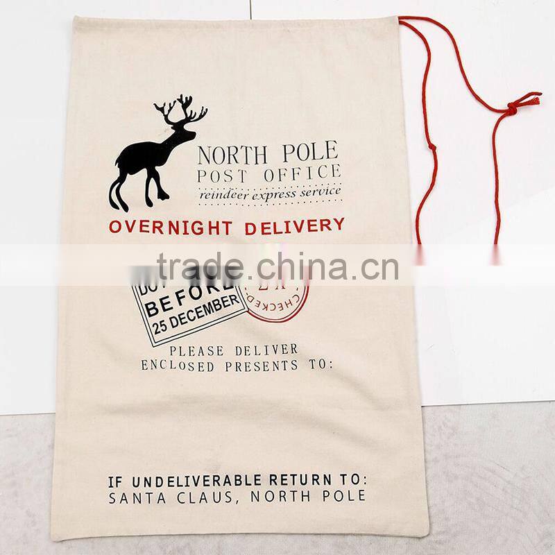 Christmas Gift Bag Canvas Santa Claus Bag
