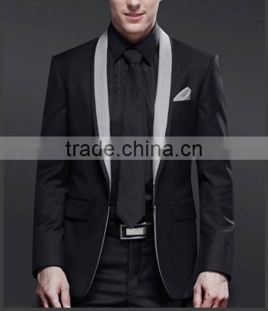 High quality & best workmanship & handsome black men suit for wedding