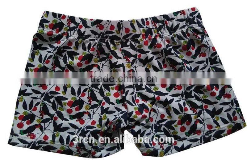cute AOP girls swim trunk