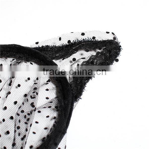 Polyester Headband Cat's Ears Black