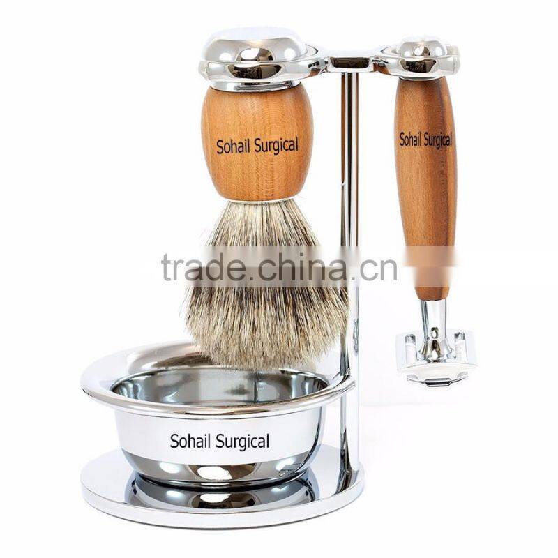 shaving brush and razor stand